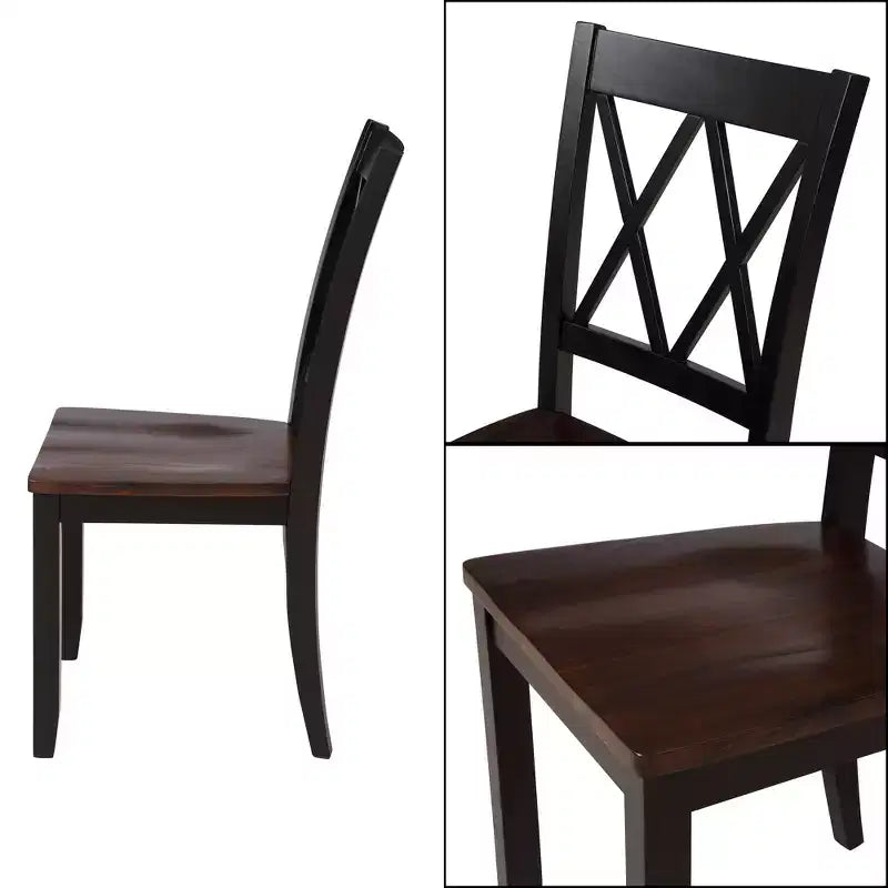 Ensemble de salle à manger 5 pièces et 4 chaises de salle à manger Whisen au design élégant