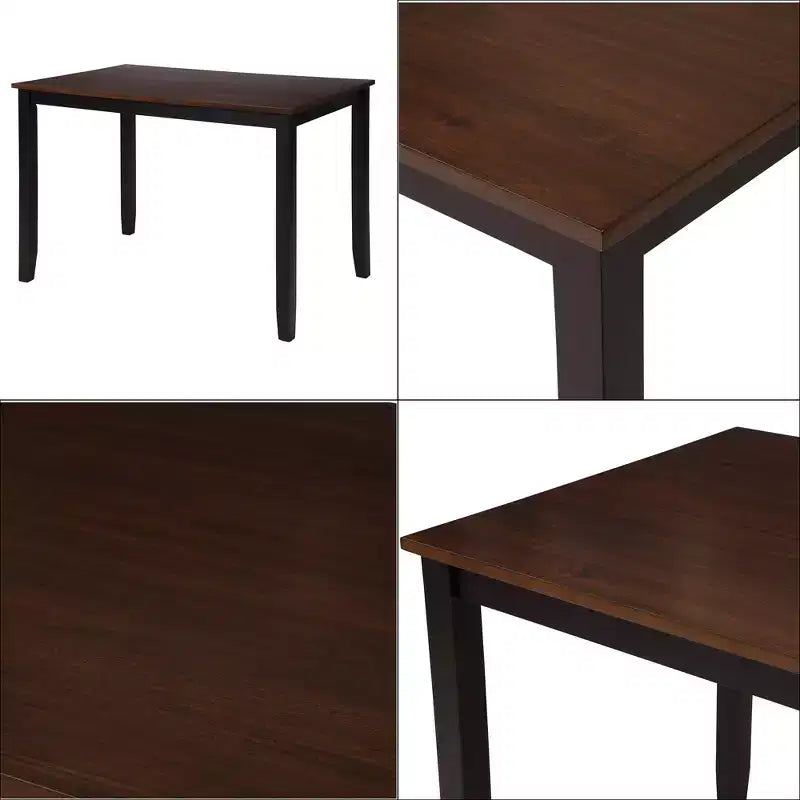 Ensemble de salle à manger 5 pièces et 4 chaises de salle à manger Whisen au design élégant