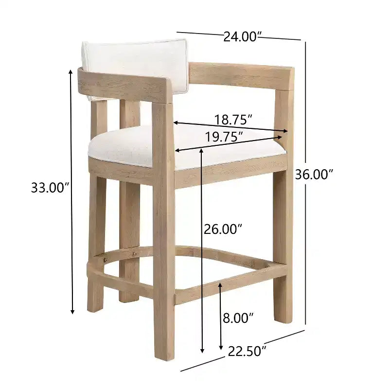 Ensemble de bar 3 pièces en bois et métal rembourré Olivia Christopher Knight Home