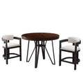 Ensemble de bar 3 pièces en bois et métal rembourré Olivia Christopher Knight Home