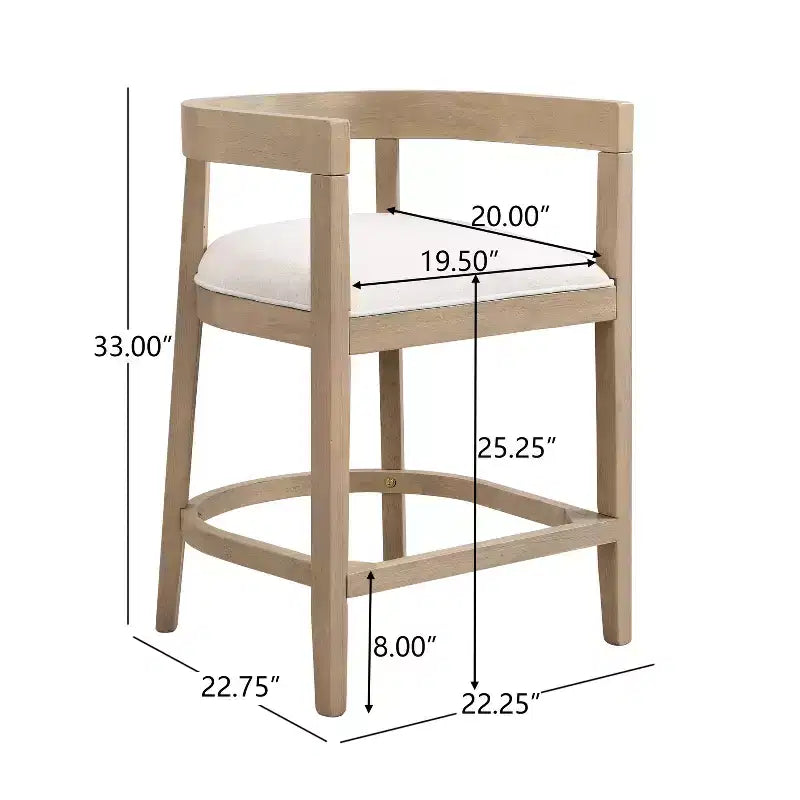 Christopher Knight Home Ethan Ensemble de Bar 3 Pièces Rembourré Bois et Métal