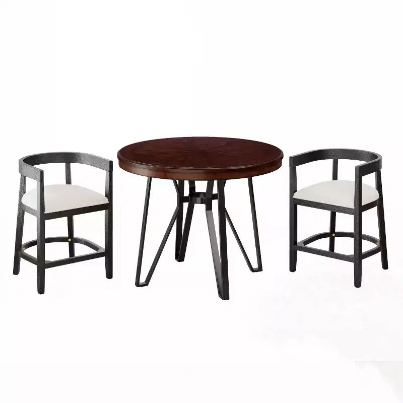 Christopher Knight Home Ethan Ensemble de Bar 3 Pièces Rembourré Bois et Métal