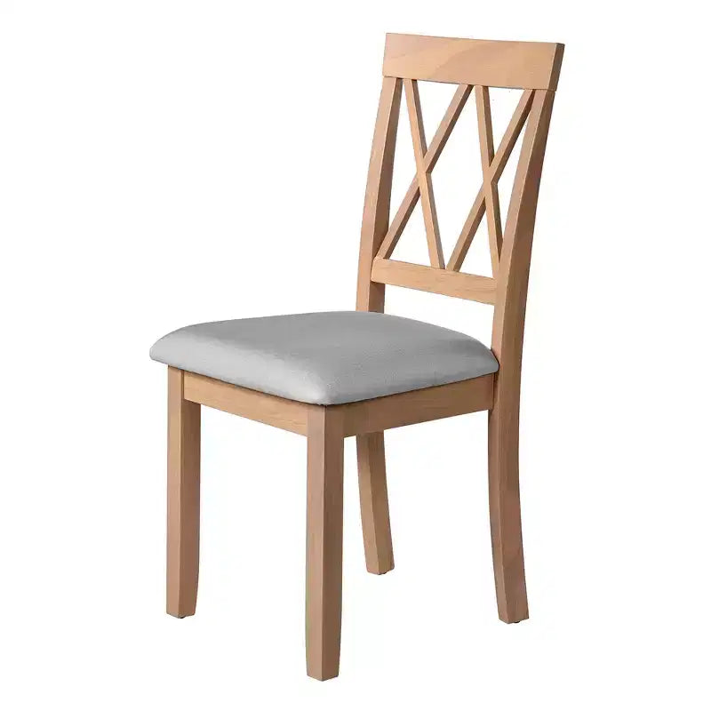 Ensemble de table à manger extensible 3/5 pièces, petite dinette avec table à abattants et chaises rembourrées, Naturel/Espresso/Marron-ModernLuxe