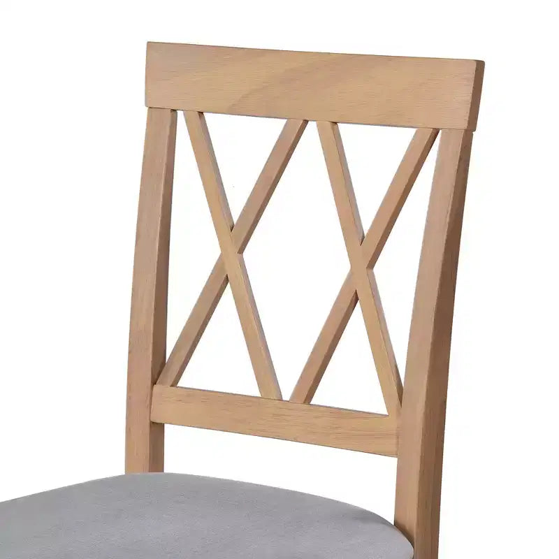 Ensemble de table à manger extensible 3/5 pièces, petite dinette avec table à abattants et chaises rembourrées, Naturel/Espresso/Marron-ModernLuxe