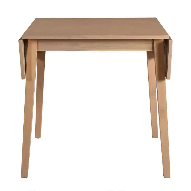 Ensemble de table à manger extensible 3/5 pièces, petite dinette avec table à abattants et chaises rembourrées, Naturel/Espresso/Marron-ModernLuxe