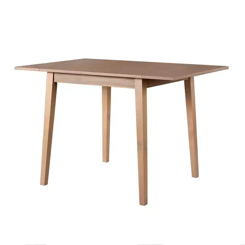 Ensemble de table à manger extensible 3/5 pièces, petite dinette avec table à abattants et chaises rembourrées, Naturel/Espresso/Marron-ModernLuxe