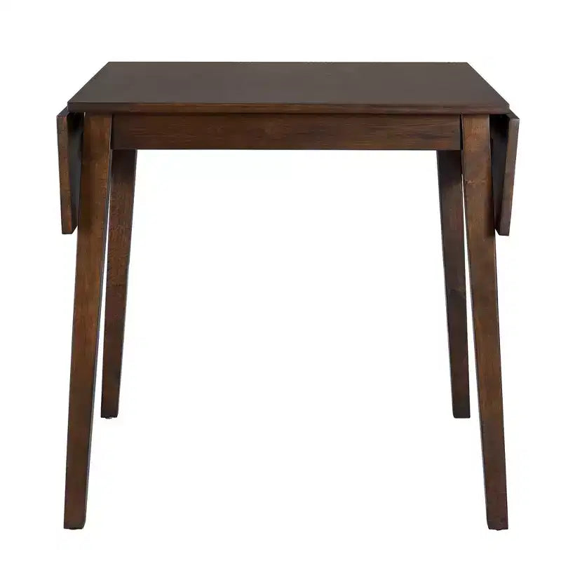 Ensemble de table à manger extensible 3/5 pièces, petite dinette avec table à abattants et chaises rembourrées, Naturel/Espresso/Marron-ModernLuxe
