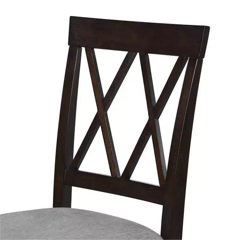 Ensemble de table à manger extensible 3/5 pièces, petite dinette avec table à abattants et chaises rembourrées, Naturel/Espresso/Marron-ModernLuxe