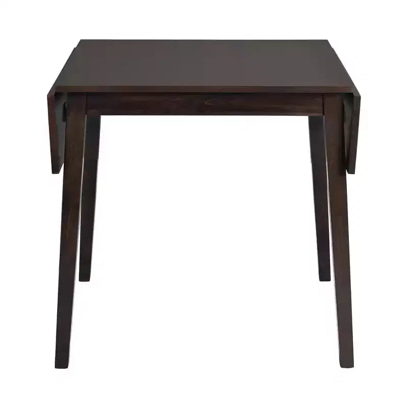 Ensemble de table à manger extensible 3/5 pièces, petite dinette avec table à abattants et chaises rembourrées, Naturel/Espresso/Marron-ModernLuxe