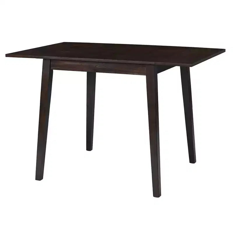 Ensemble de table à manger extensible 3/5 pièces, petite dinette avec table à abattants et chaises rembourrées, Naturel/Espresso/Marron-ModernLuxe