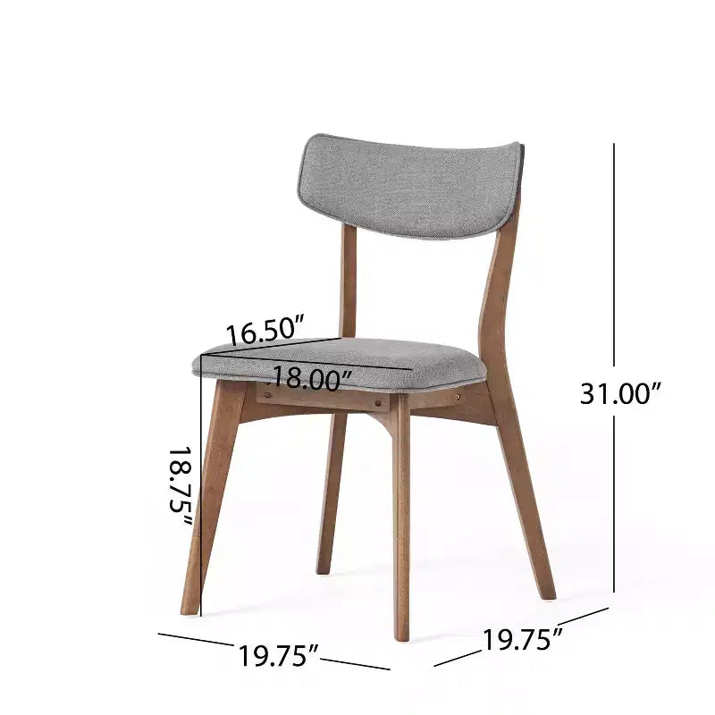 Ensemble de salle à manger Christopher Knight Home Walton 5 pièces en bois d'hévéa rembourré, style milieu de siècle