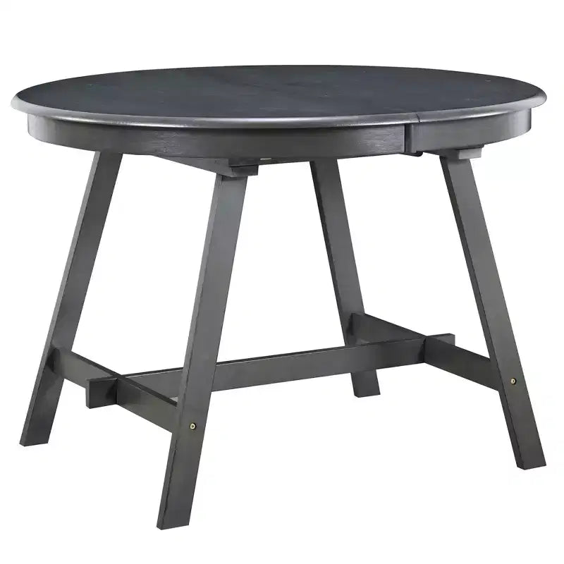 Ensemble de salle à manger Whisen Wood, table à manger ronde extensible avec 4 chaises de salle à manger