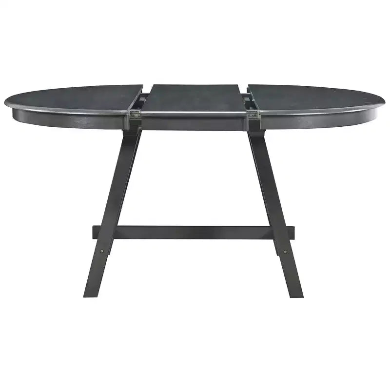 Ensemble de salle à manger Whisen Wood, table à manger ronde extensible avec 4 chaises de salle à manger