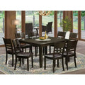 Parfait Dinette Table With Leaf And Dinette Chairs Cappuccino Finish