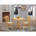 HomeStock Anno5 Oak Round Dining Room Furniture Set