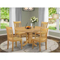 HomeStock AVPO5-OAK-W 5 Piece Dining Set Oak Formal