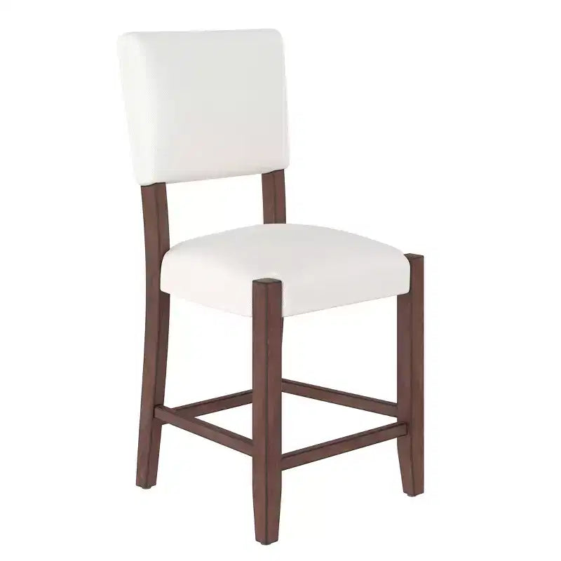 Ensemble de salle à manger 5 pièces hauteur bar avec 4 tabourets de bar rembourrés et table en faux marbre, ensemble de salle à manger hauteur comptoir style bistrot, moderne du milieu du siècle - ModernLuxe