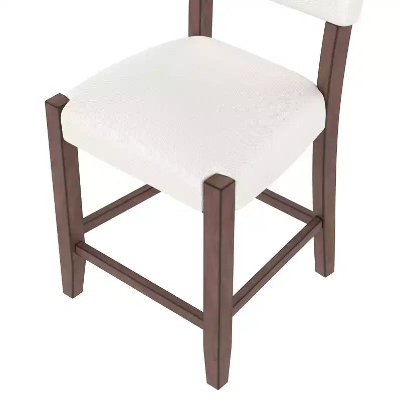 Ensemble de salle à manger 5 pièces hauteur bar avec 4 tabourets de bar rembourrés et table en faux marbre, ensemble de salle à manger hauteur comptoir style bistrot, moderne du milieu du siècle - ModernLuxe