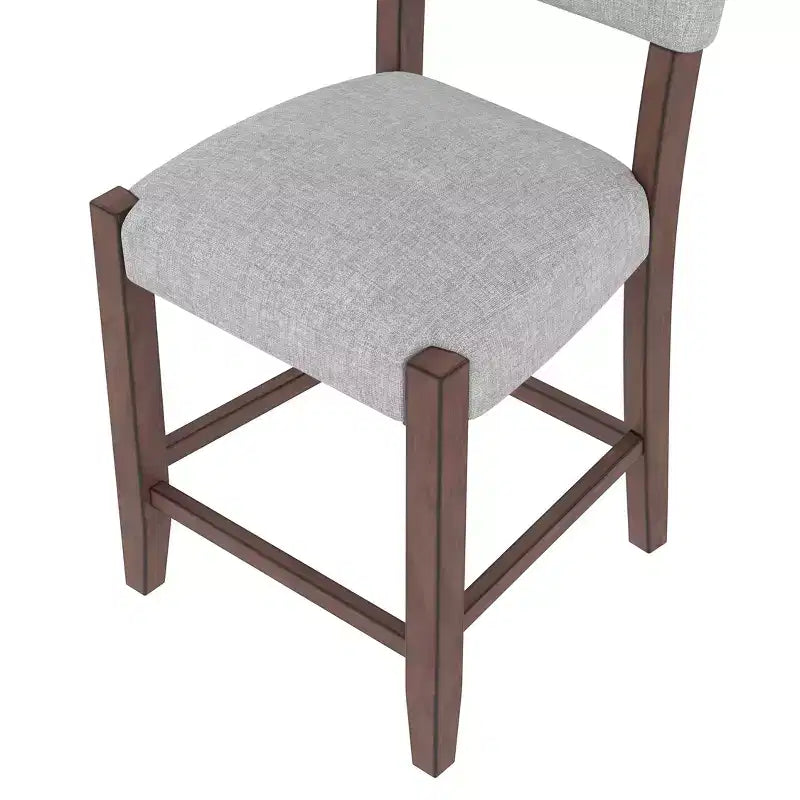 Ensemble de salle à manger 5 pièces hauteur bar avec 4 tabourets de bar rembourrés et table en faux marbre, ensemble de salle à manger hauteur comptoir style bistrot, moderne du milieu du siècle - ModernLuxe