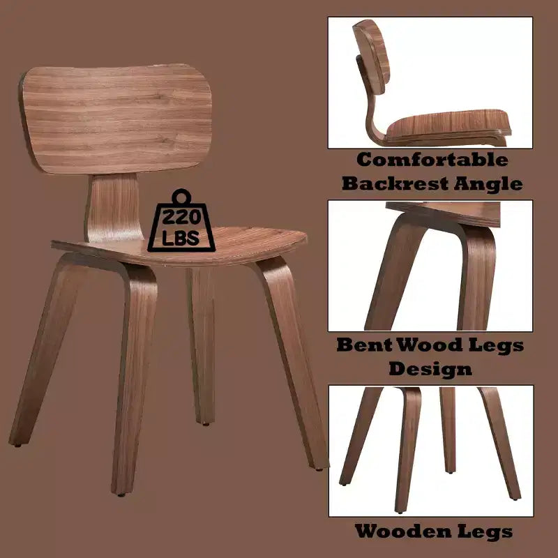 Ensemble de salle à manger 5 pièces en bois d'hévéa Borg GDFStudio