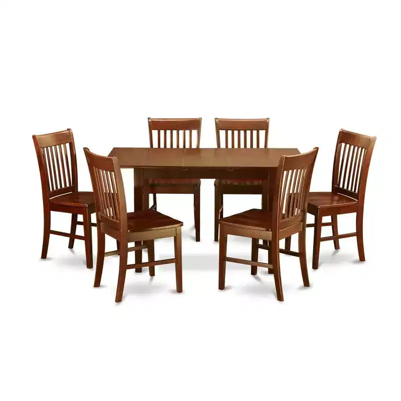 Ensemble de salle à manger HomeStock : table avec rallonge et chaises de salle à manger