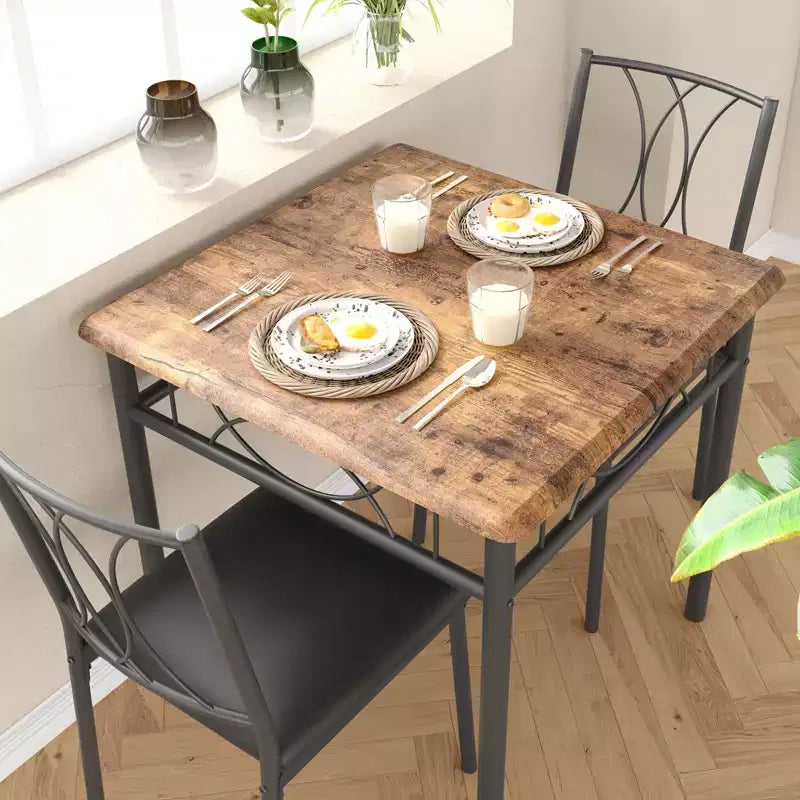 Ensemble de salle à manger Garvee, Ensemble table et chaises : Petite table rectangulaire et chaises pour Cuisines, Salle à manger