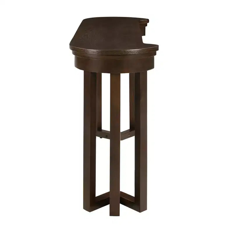 Ensemble de table de bar 4 pièces avec 3 tabourets de bar en PU, ensemble de salle à manger hauteur comptoir en bois massif, table de petit-déjeuner avec tabourets - ModernLuxe