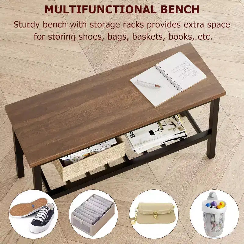 Ensemble Table et Chaises de Salle à Manger pour 4, Table de Cuisine et 2 Chaises avec Banc pour 4 Personnes, Ensemble de Meubles de Salle à Manger à Cadre Métallique