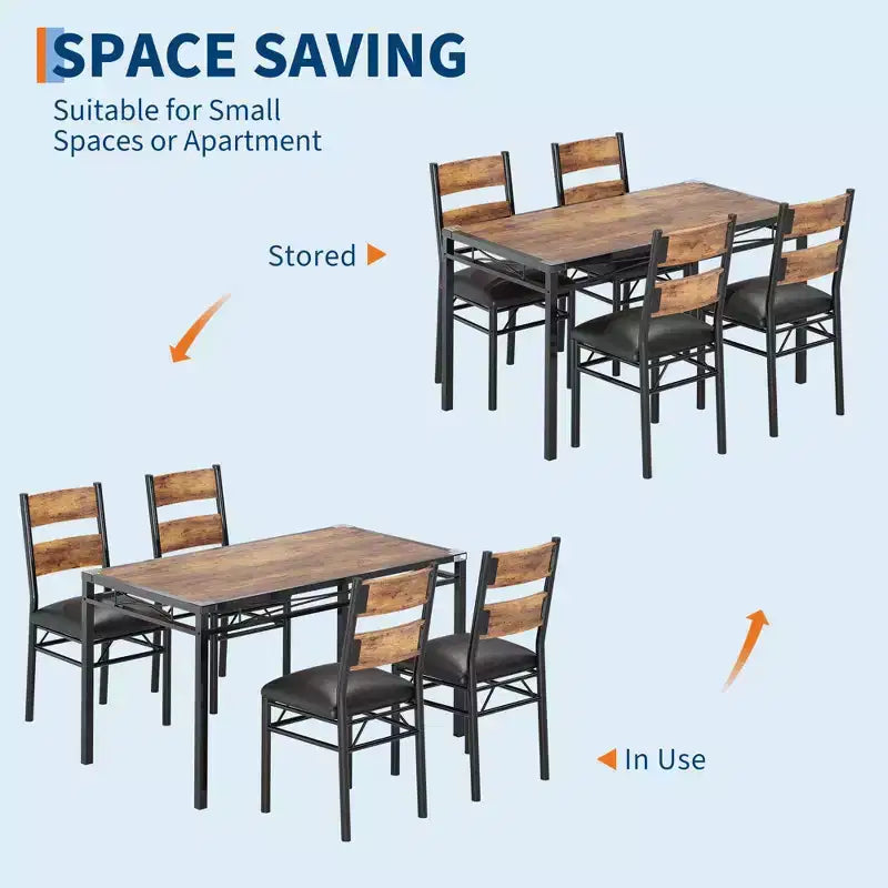 Ensemble de 3 pièces de table de cuisine pour 2, ensemble de salle à manger en bois pour petit espace, ensemble de table de ferme avec table et chaises pour petites pièces ou appartements, marron