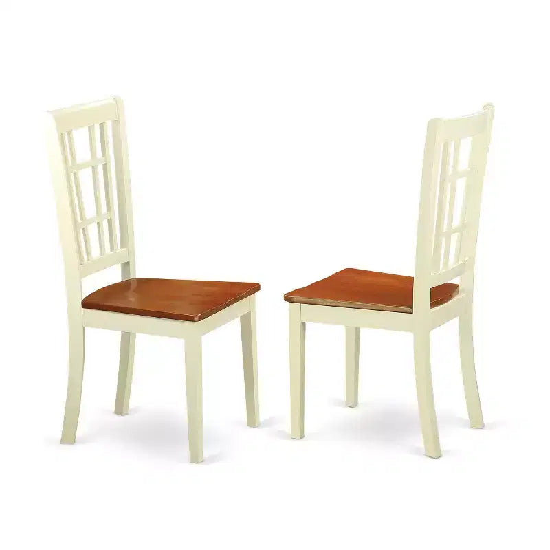 Ensemble de salle à manger HomeStock Belmont 5 pièces (table et chaises), blanc
