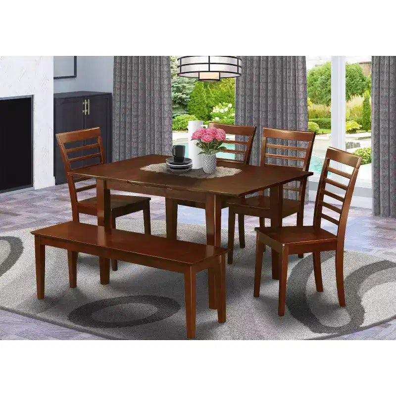 HomeStock Belmont 5 Piece Dinette Table Set