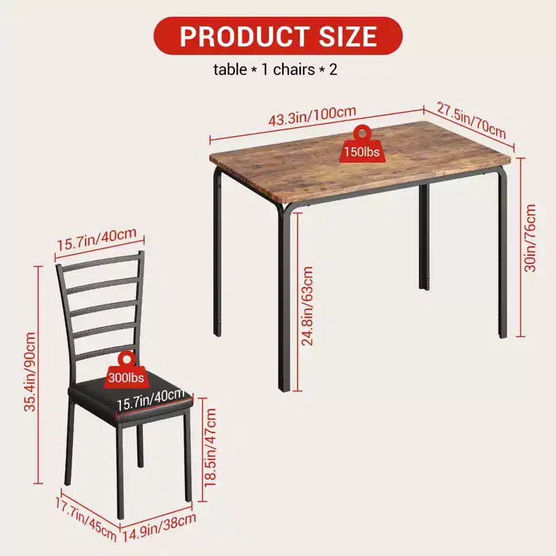 Table à manger pour 4, ensemble table et chaises compact de 5 pièces, ensemble table à dîner carrée, avec 4 chaises rembourrées, ensembles 5 pièces pour cuisine et salle à manger pour petits espaces