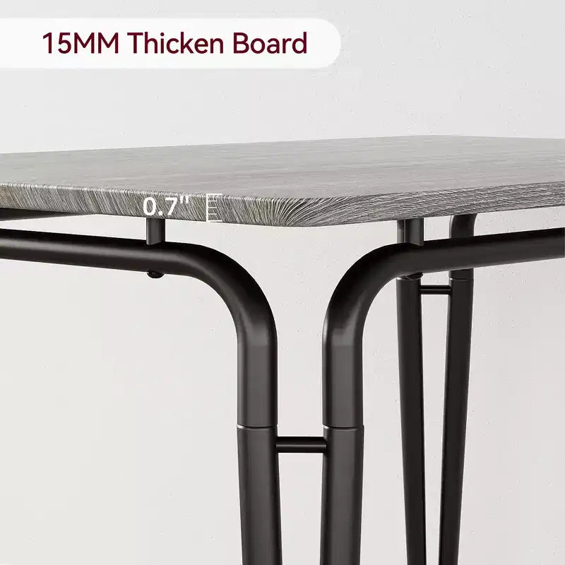 Table de salle à manger pour 2, petit ensemble table et chaises pour 2, ensemble de dînette carré avec 2 chaises, ensemble de cuisine et salle à manger 3 pièces pour petit espace, appartement