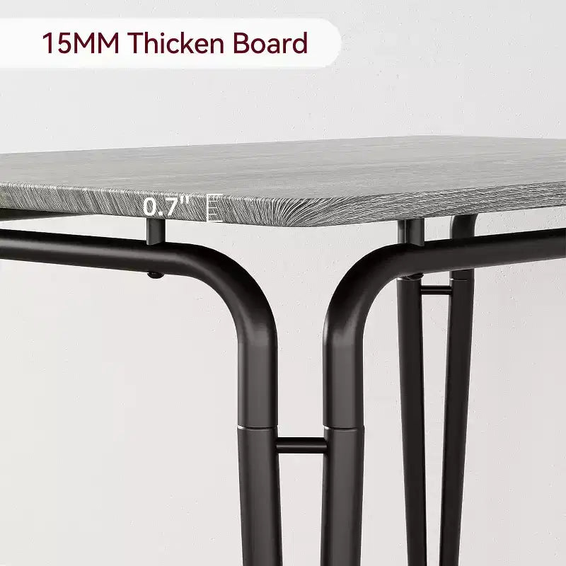 Ensemble de salle à manger pour 4, table de cuisine avec 4 chaises rembourrées, ensemble de petite table à manger de 5 pièces, table de salle à manger pour cuisine ou salle à manger