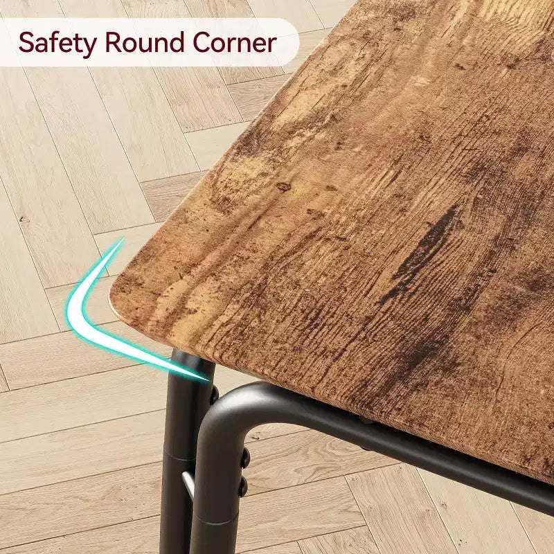 Ensemble de salle à manger pour 4, table de cuisine avec 4 chaises rembourrées, ensemble de petite table à manger de 5 pièces, table de salle à manger pour cuisine ou salle à manger