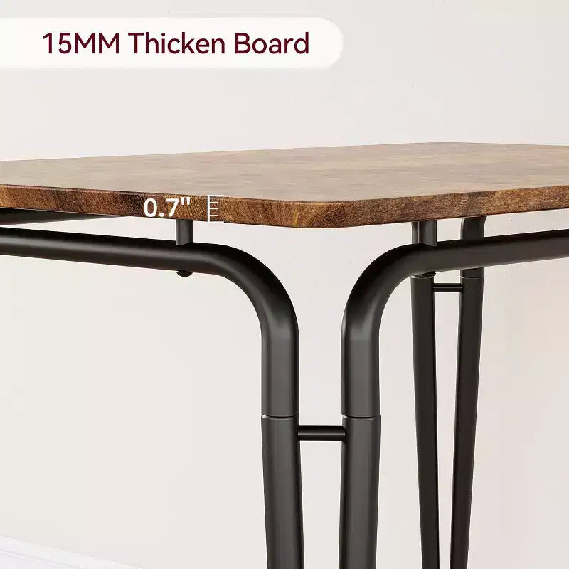Ensemble de salle à manger pour 4, table de cuisine avec 4 chaises rembourrées, ensemble de petite table à manger de 5 pièces, table de salle à manger pour cuisine ou salle à manger