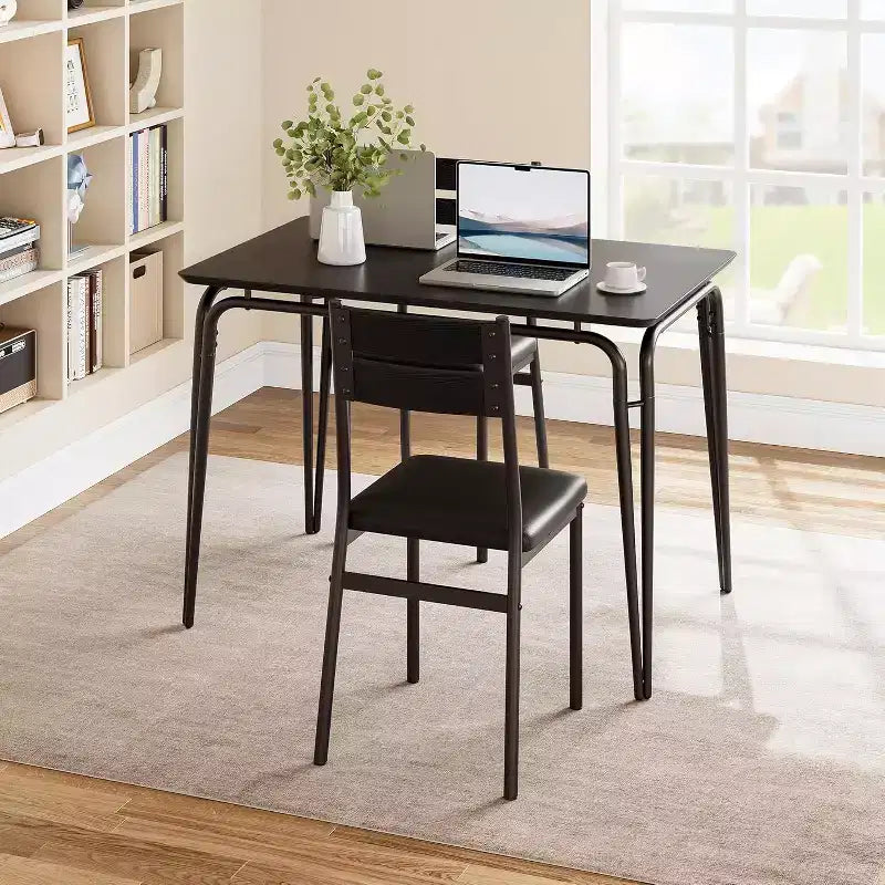Ensemble de salle à manger pour 4, table de cuisine avec 4 chaises rembourrées, ensemble de petite table à manger de 5 pièces, table de salle à manger pour cuisine ou salle à manger