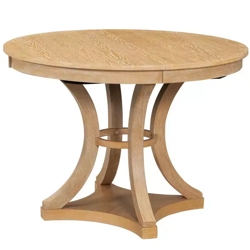 Ensemble de salle à manger 5 pièces GDFStudio Jane avec table ronde et chaises sans accoudoirs