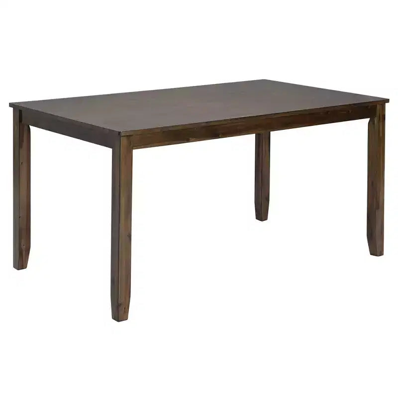 Ensemble de salle à manger 6 pièces Andrea en bois et tissu avec banc et chaises à dossier croisé de GDFStudio