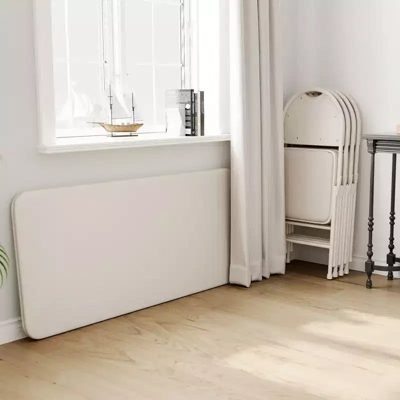 Ensemble de salle à manger pliable de 5 pièces avec plateau rembourré pour recevoir, les soirées jeux ou les fêtes de fin d'année
