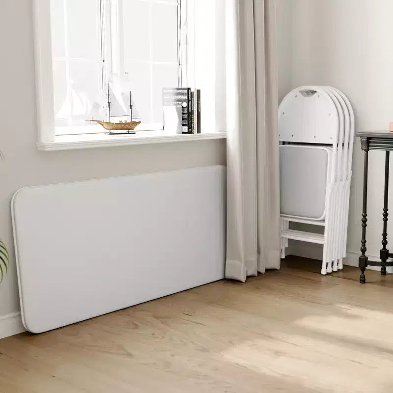 Ensemble de salle à manger pliable de 5 pièces avec plateau rembourré pour recevoir, les soirées jeux ou les fêtes de fin d'année