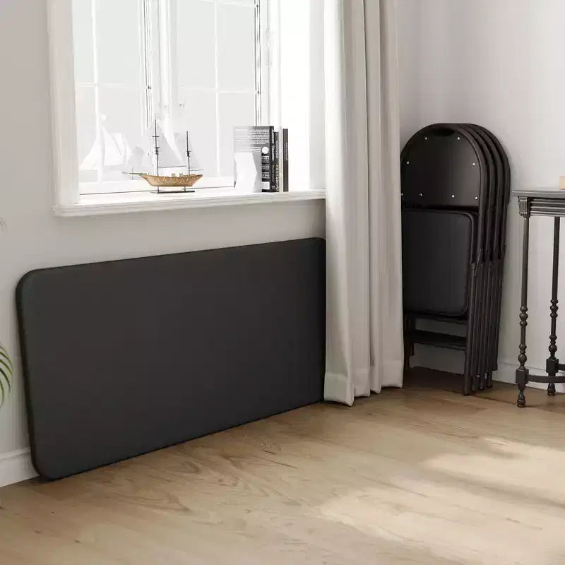 Ensemble de salle à manger pliable de 5 pièces avec plateau rembourré pour recevoir, les soirées jeux ou les fêtes de fin d'année