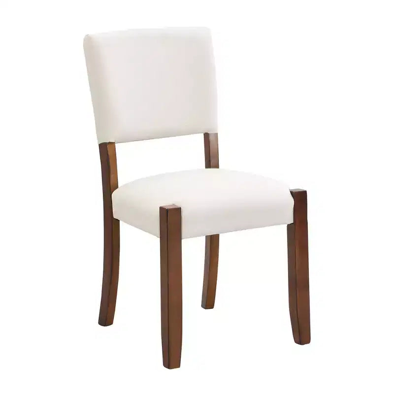 Ensemble table à manger 5 pièces pour 4 personnes, table en faux marbre et 4 chaises rembourrées avec pieds en bois d'hévéa massif - ModernLuxe