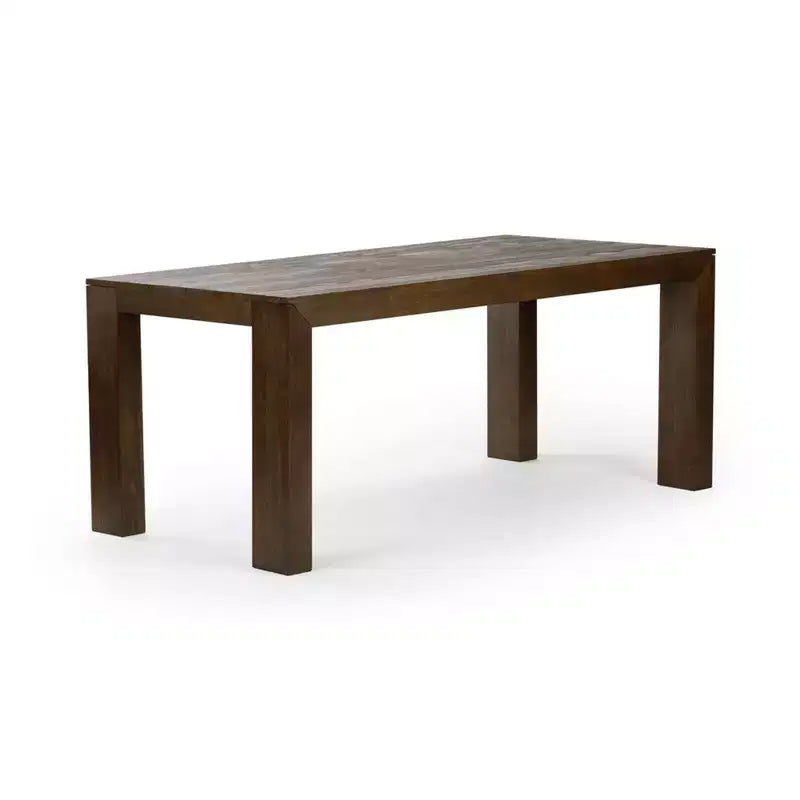 Ensemble de salle à manger moderne de 72 po en bois massif avec banc et 4 chaises
