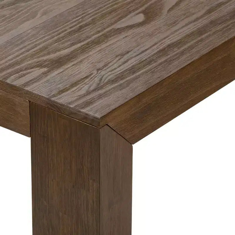 Ensemble de salle à manger moderne de 72 po en bois massif avec banc et 4 chaises