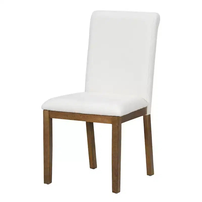 Ensemble de 6 pièces de salle à manger extensible de style campagnard Whisen avec rallonge amovible, chaises de salle à manger rembourrées et banc