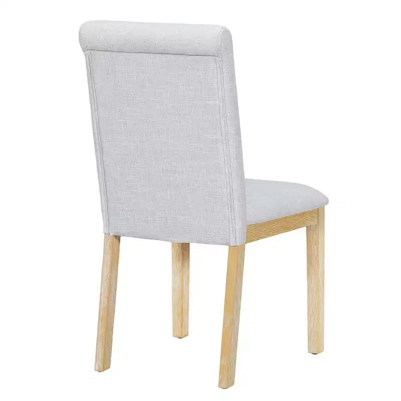 Ensemble de 6 pièces de salle à manger extensible de style campagnard Whisen avec rallonge amovible, chaises de salle à manger rembourrées et banc