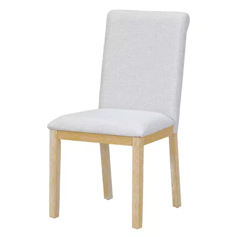 Ensemble de 6 pièces de salle à manger extensible de style campagnard Whisen avec rallonge amovible, chaises de salle à manger rembourrées et banc