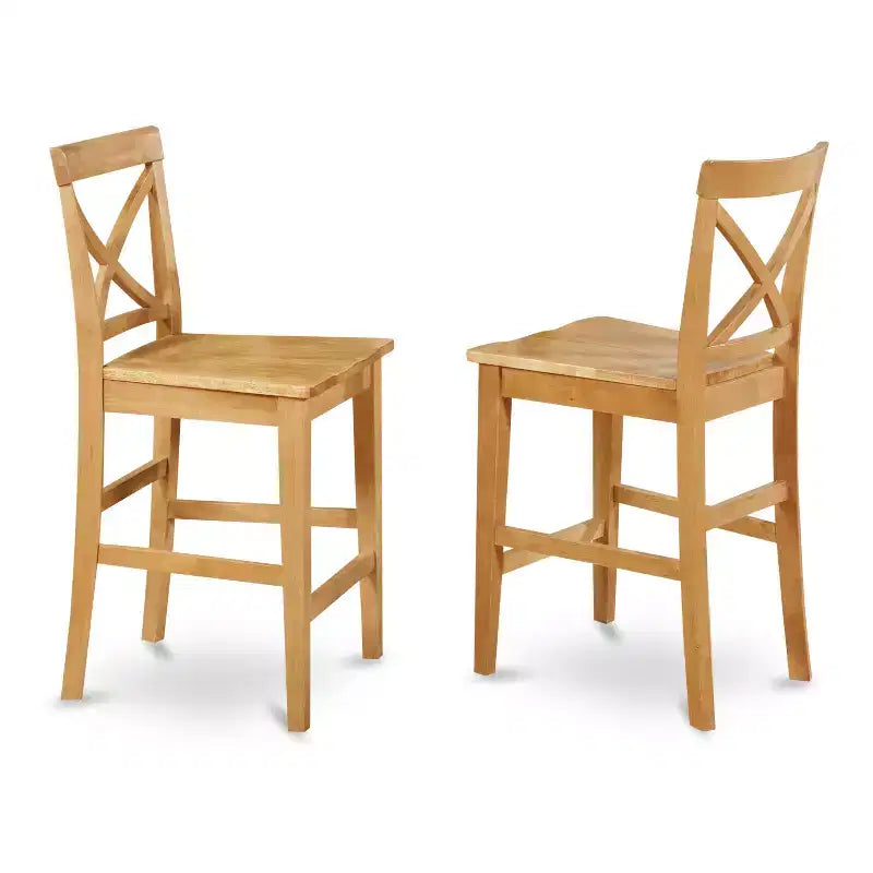 Ensemble de table à manger de hauteur comptoir - Table de cuisine et chaises 3 pièces - Style ferme moderne