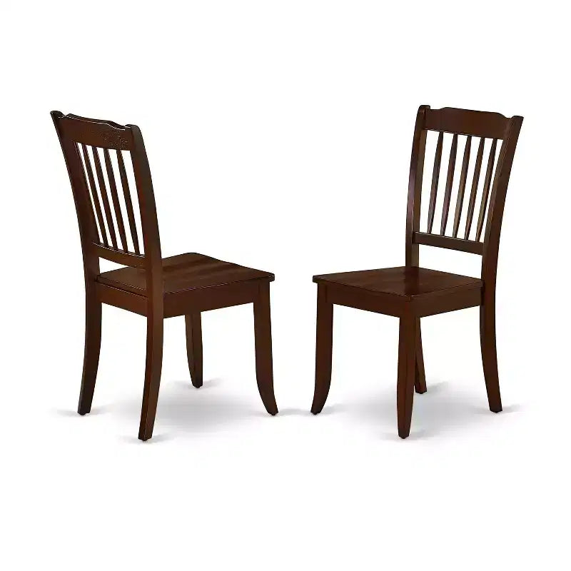 Ensemble de salle à manger rectangulaire - Ensemble table et chaises 5 pièces - Table de cuisine rustique de style ferme